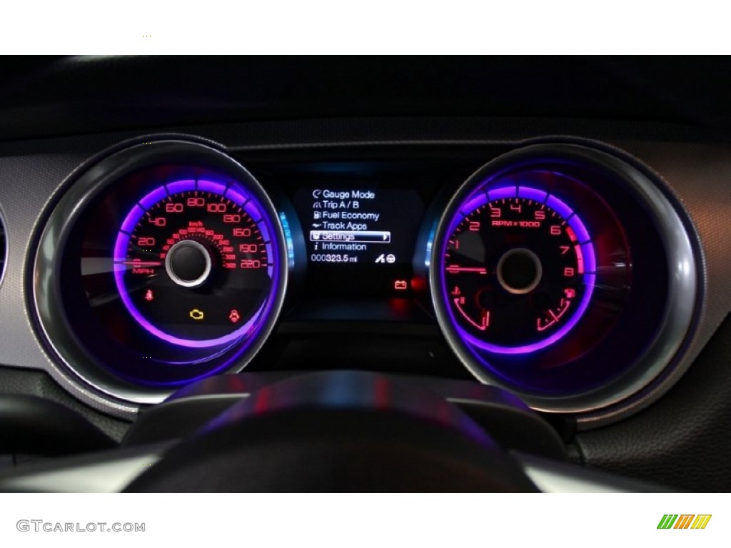 2013 Ford Mustang Shelby GT500 SVT Performance Package Coupe Gauges Photo #76650519