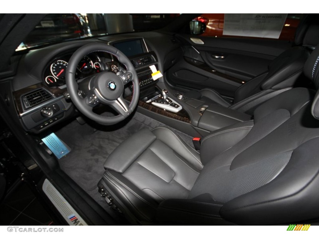 Black Interior 2013 BMW M6 Coupe Photo #76650600