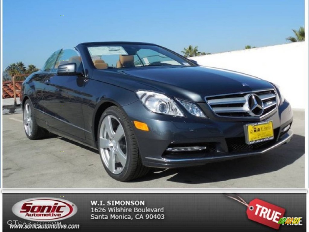 2013 E 350 Cabriolet - Steel Grey Metallic / Natural Beige/Black photo #1