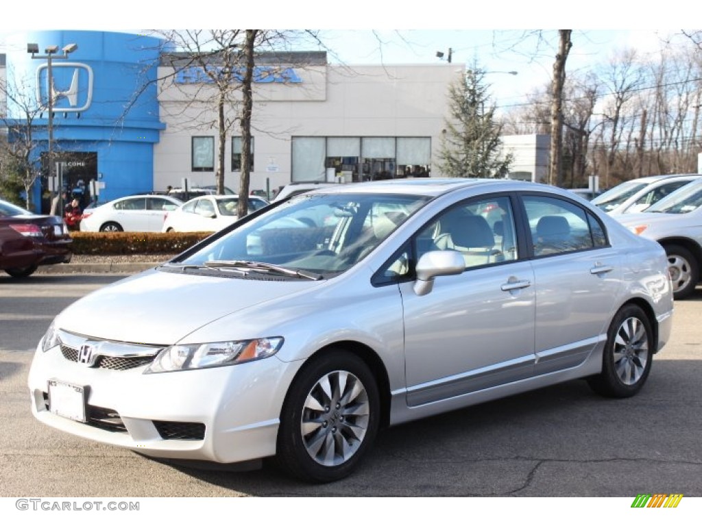 Alabaster Silver Metallic 2010 Honda Civic EX-L Sedan Exterior Photo #76652153