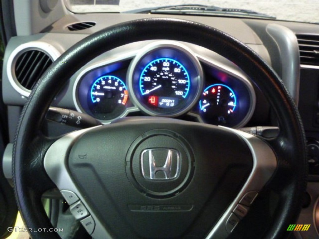 2008 Honda Element EX AWD Gray/Black Steering Wheel Photo #76652792