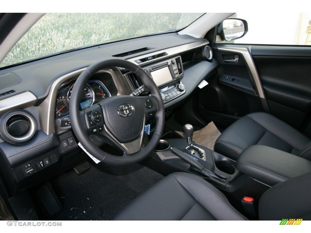 Black Interior 2013 Toyota RAV4 Limited AWD Photo #76654375