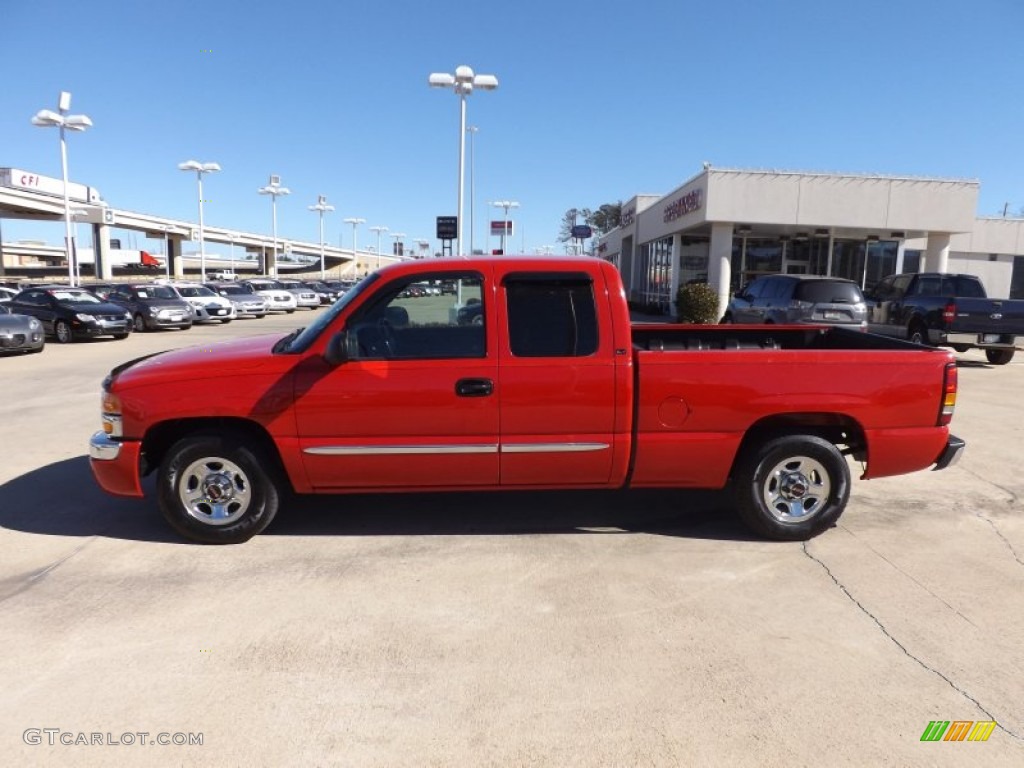 2004 Sierra 1500 SLT Extended Cab - Fire Red / Dark Pewter photo #6