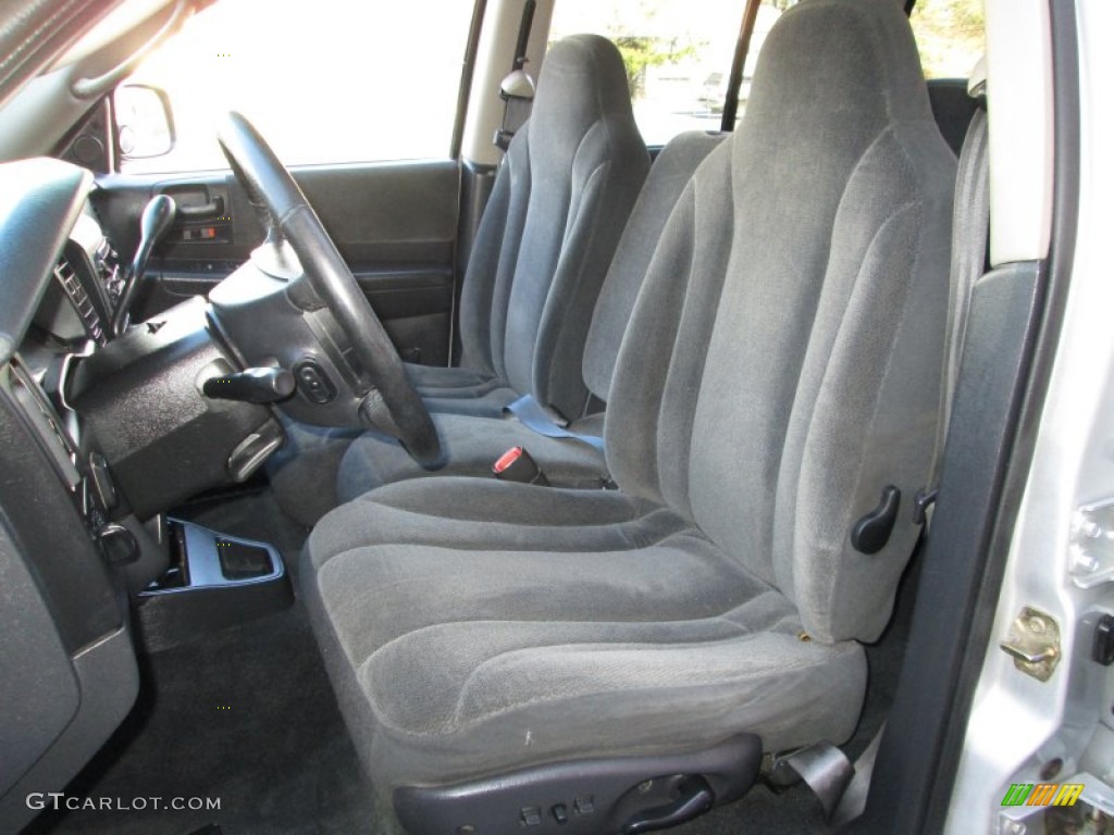 Dark Slate Gray Interior 2001 Dodge Dakota Sport Quad Cab 4x4 Photo #76657137