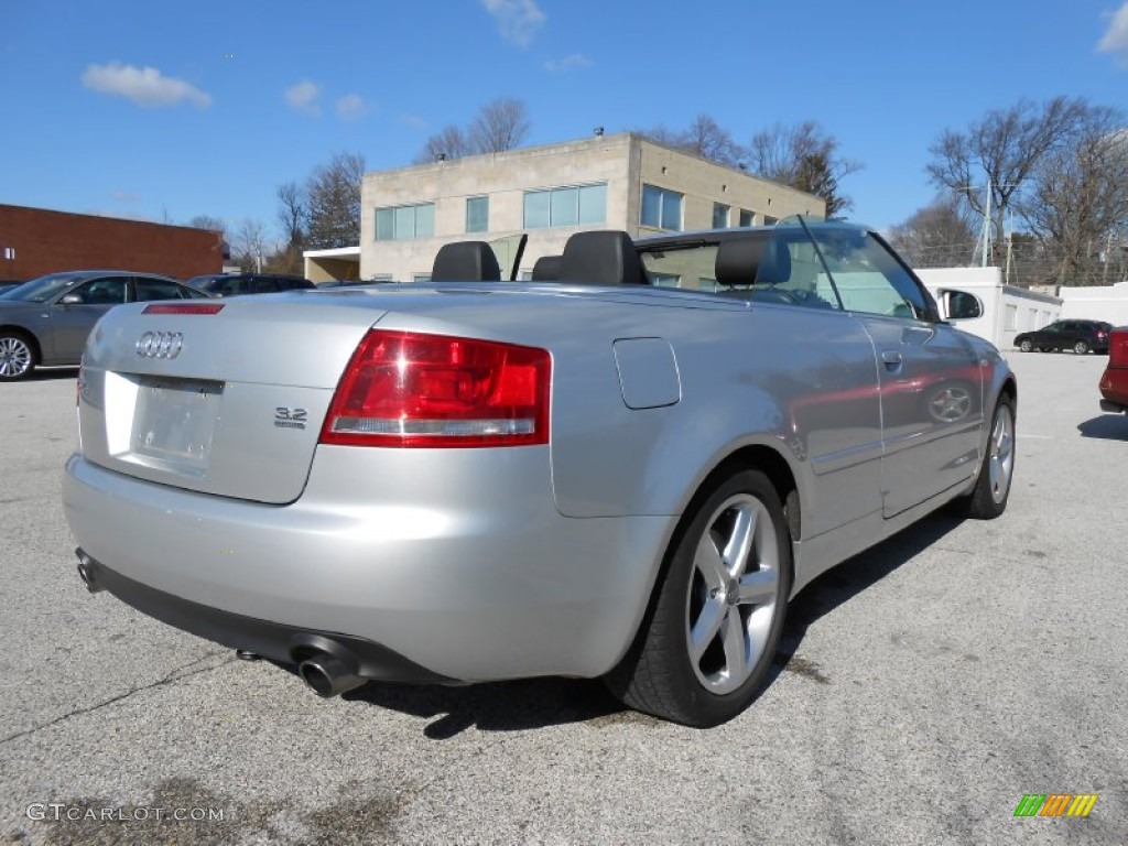 Light Silver Metallic 2008 Audi A4 3.2 quattro Cabriolet Exterior Photo #76657227
