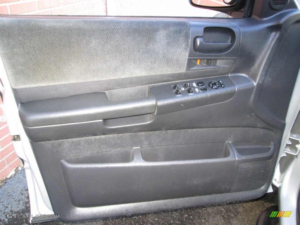 2001 Dodge Dakota Sport Quad Cab 4x4 Dark Slate Gray Door Panel Photo #76657380
