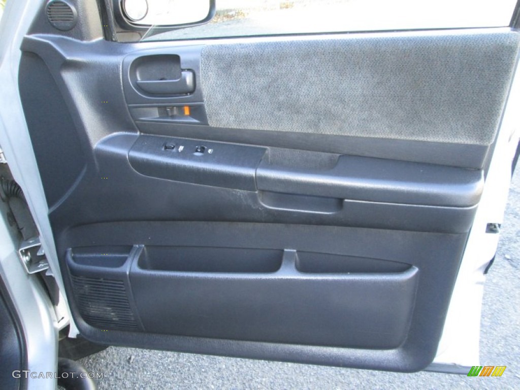 2001 Dodge Dakota Sport Quad Cab 4x4 Dark Slate Gray Door Panel Photo #76657401