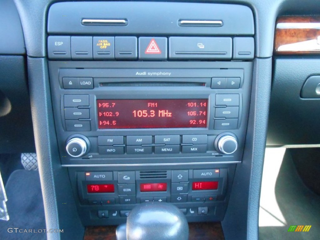 2008 Audi A4 3.2 quattro Cabriolet Controls Photos