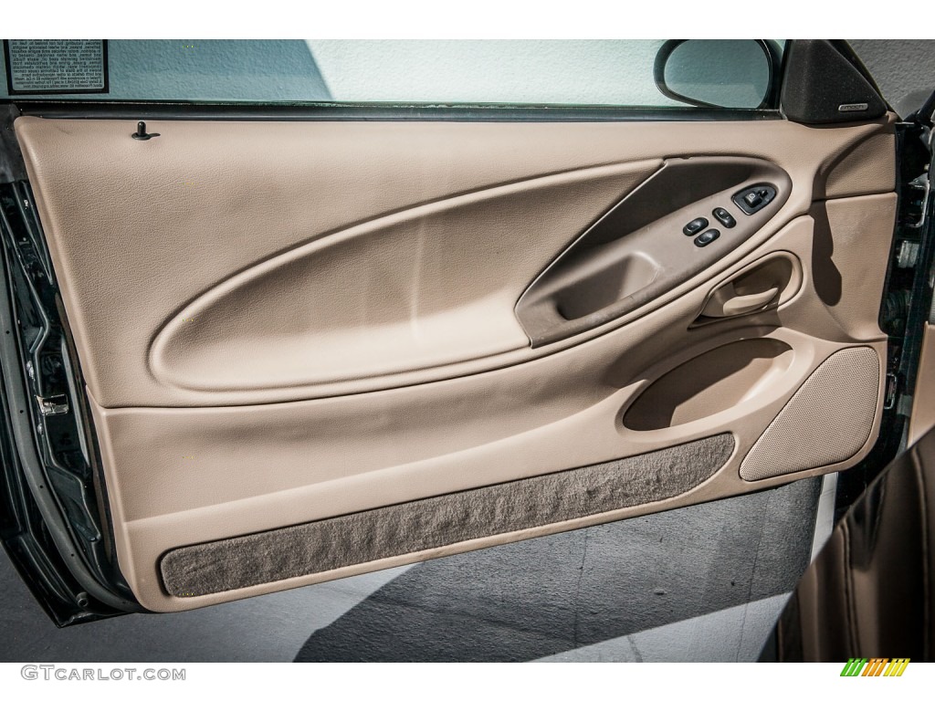 2004 Ford Mustang V6 Coupe Medium Parchment Door Panel Photo #76657897