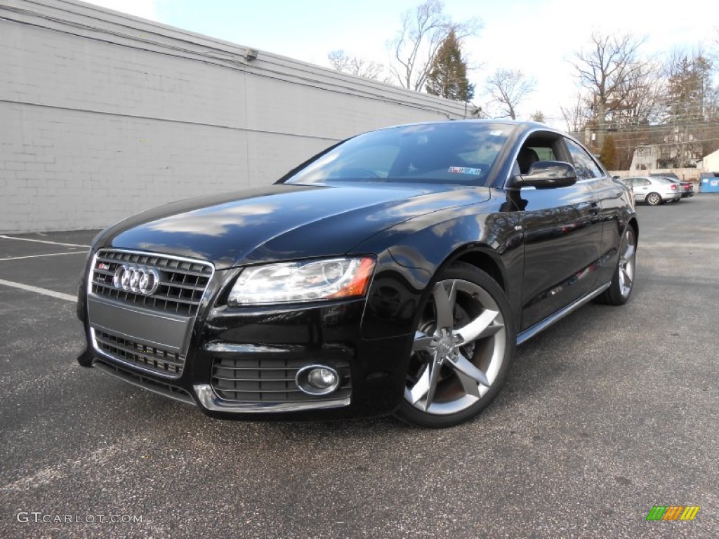 Brilliant Black 2010 Audi A5 2.0T quattro Coupe Exterior Photo #76658469