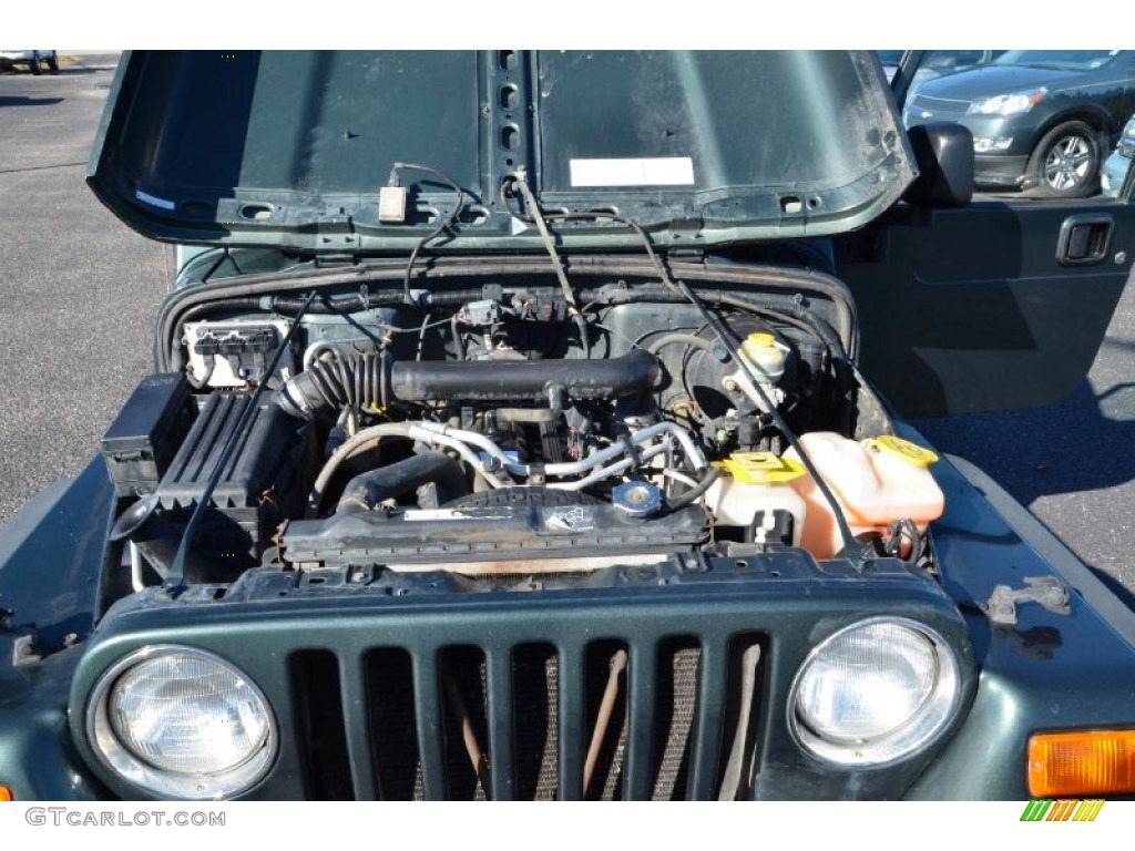 2003 Jeep Wrangler X 4x4 4.0 Liter OHV 12V 242 Straight 6 Engine Photo #76658580