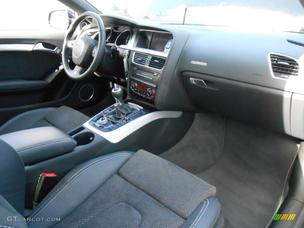 Black Interior 2010 Audi A5 2.0T quattro Coupe Photo #76658586