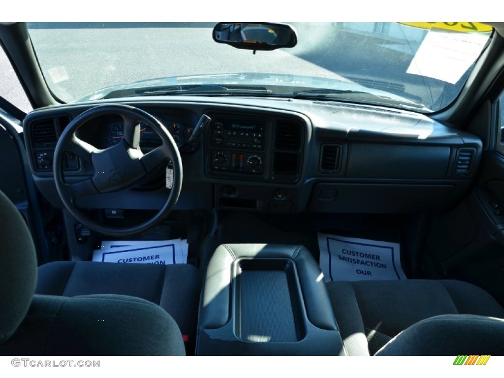 2006 Silverado 1500 LS Crew Cab - Blue Granite Metallic / Dark Charcoal photo #13