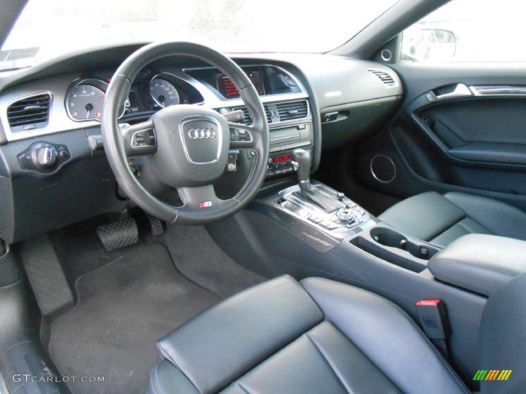 Black Silk Nappa Leather Interior 2011 Audi S5 4.2 FSI quattro Coupe Photo #76658940