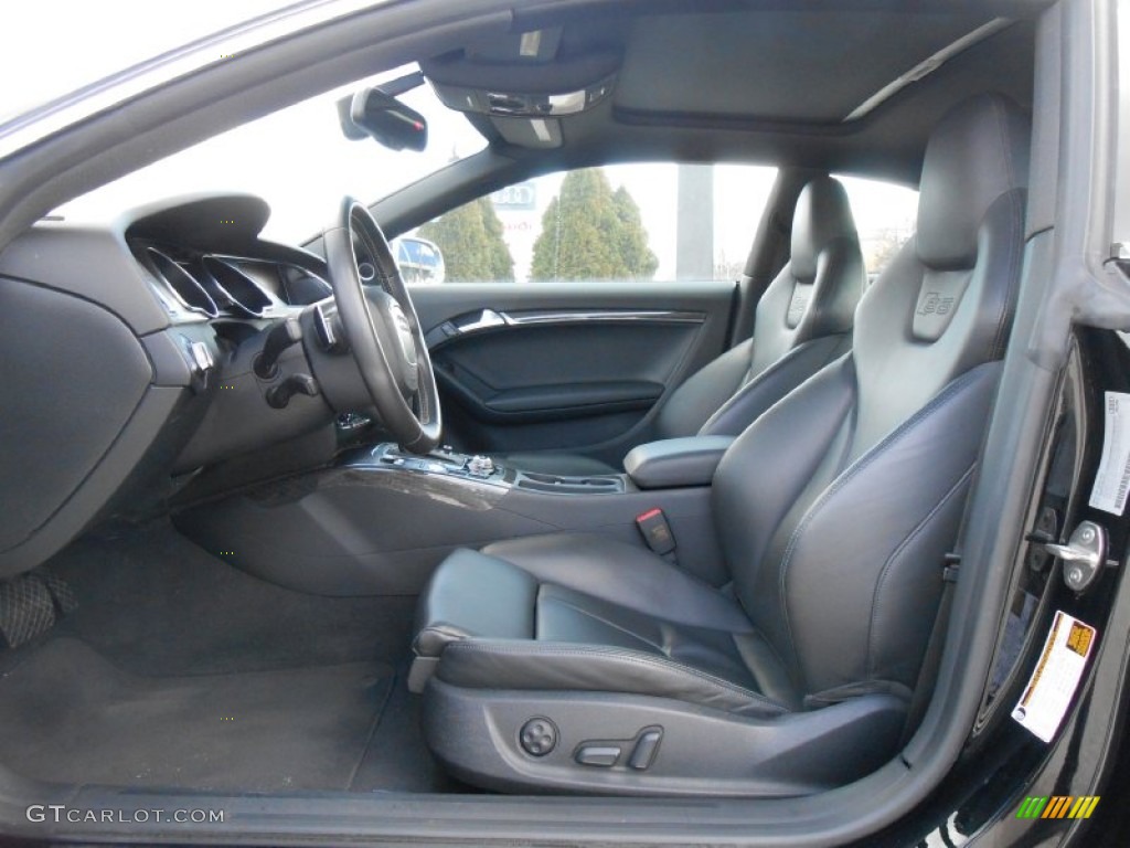 Black Silk Nappa Leather Interior 2011 Audi S5 4.2 FSI quattro Coupe Photo #76658955