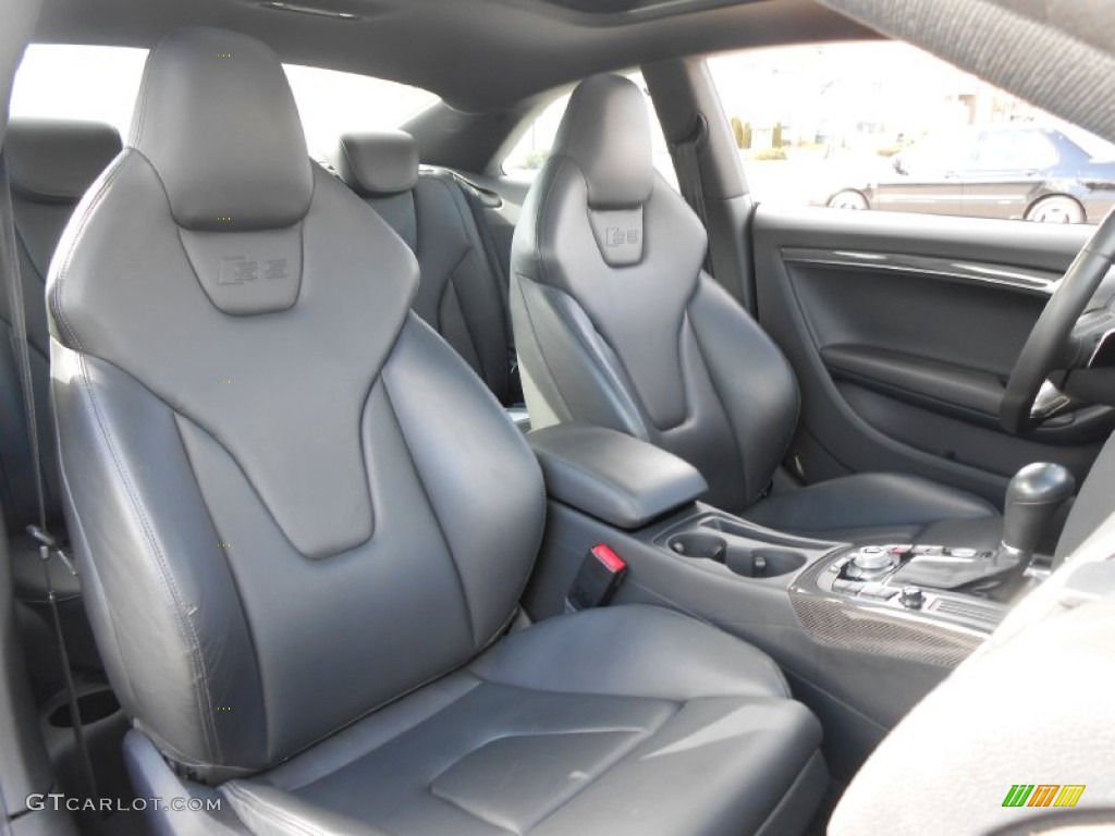 Black Silk Nappa Leather Interior 2011 Audi S5 4.2 FSI quattro Coupe Photo #76659078