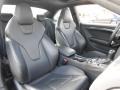 Black Silk Nappa Leather Front Seat Photo for 2011 Audi S5 #76659078
