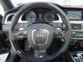 Black Silk Nappa Leather Steering Wheel Photo for 2011 Audi S5 #76659327