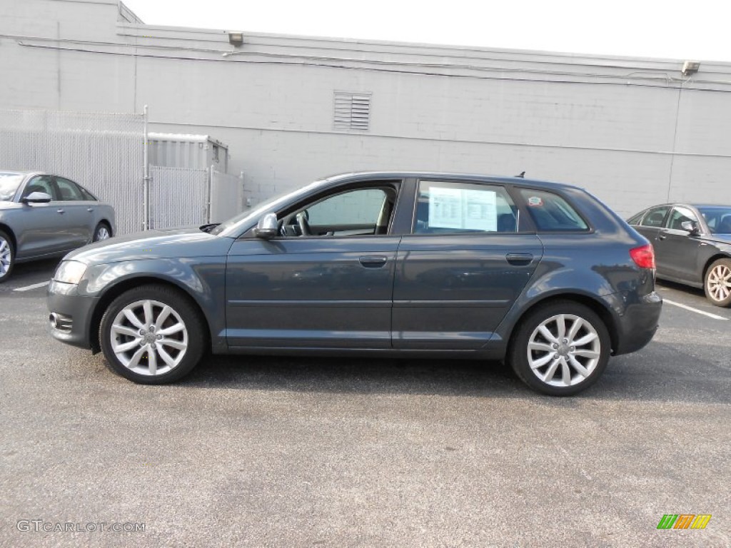 Meteor Grey Pearl Effect 2009 Audi A3 2.0T quattro Exterior Photo #76659622