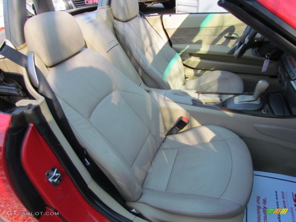 2004 Z4 3.0i Roadster - Bright Red / Beige photo #22