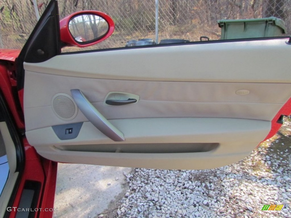 2004 Z4 3.0i Roadster - Bright Red / Beige photo #24
