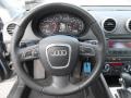 2009 Audi A3 Black Interior Steering Wheel Photo