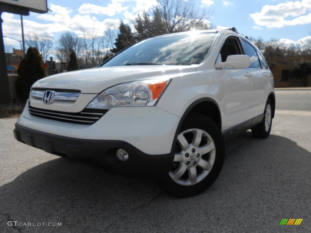 2007 CR-V EX-L 4WD - Taffeta White / Gray photo #1
