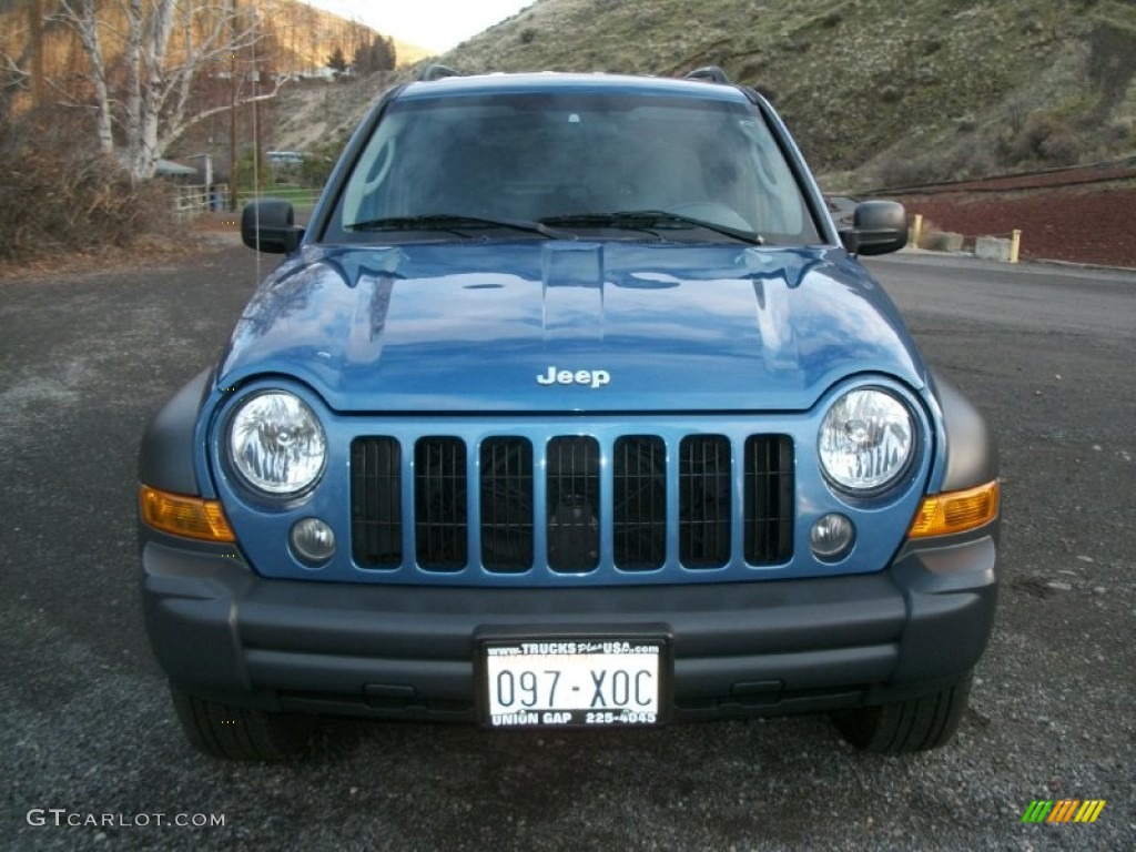 2006 Liberty CRD Sport 4x4 - Atlantic Blue Pearl / Medium Slate Gray photo #6