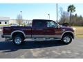 2008 Dark Toreador Red Ford F350 Super Duty Lariat Crew Cab 4x4  photo #4