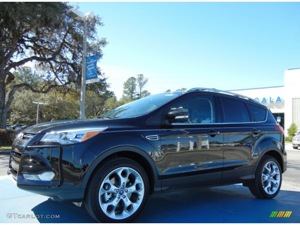 2013 Escape Titanium 2.0L EcoBoost - Tuxedo Black Metallic / Charcoal Black photo #1