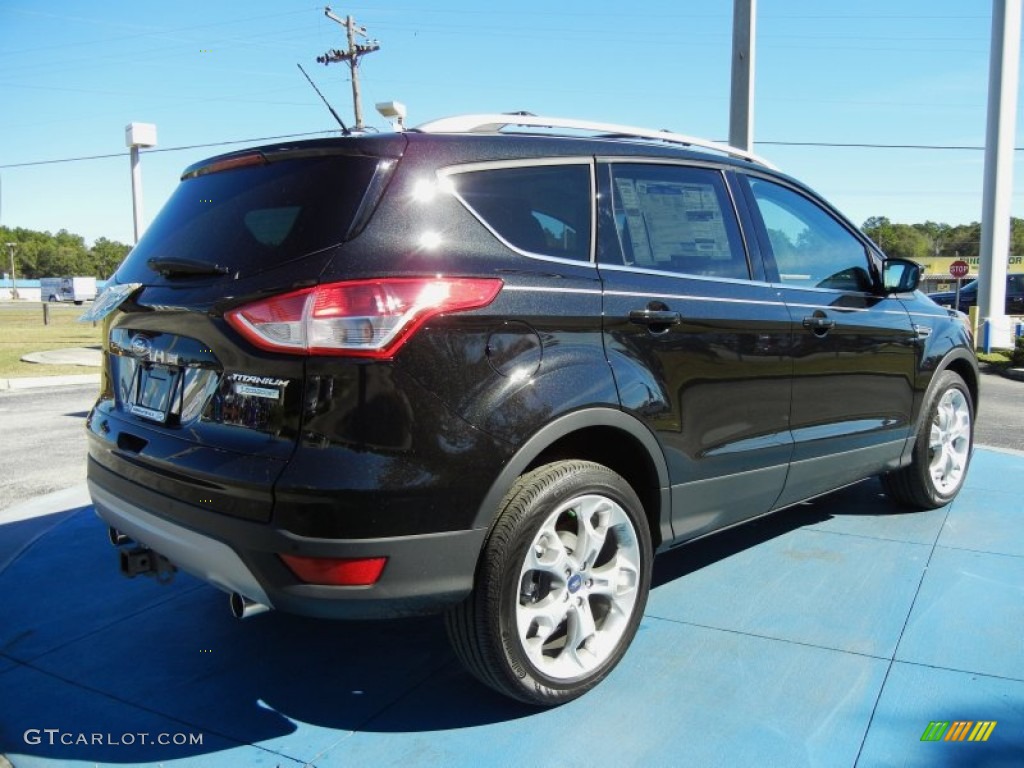 2013 Escape Titanium 2.0L EcoBoost - Tuxedo Black Metallic / Charcoal Black photo #3