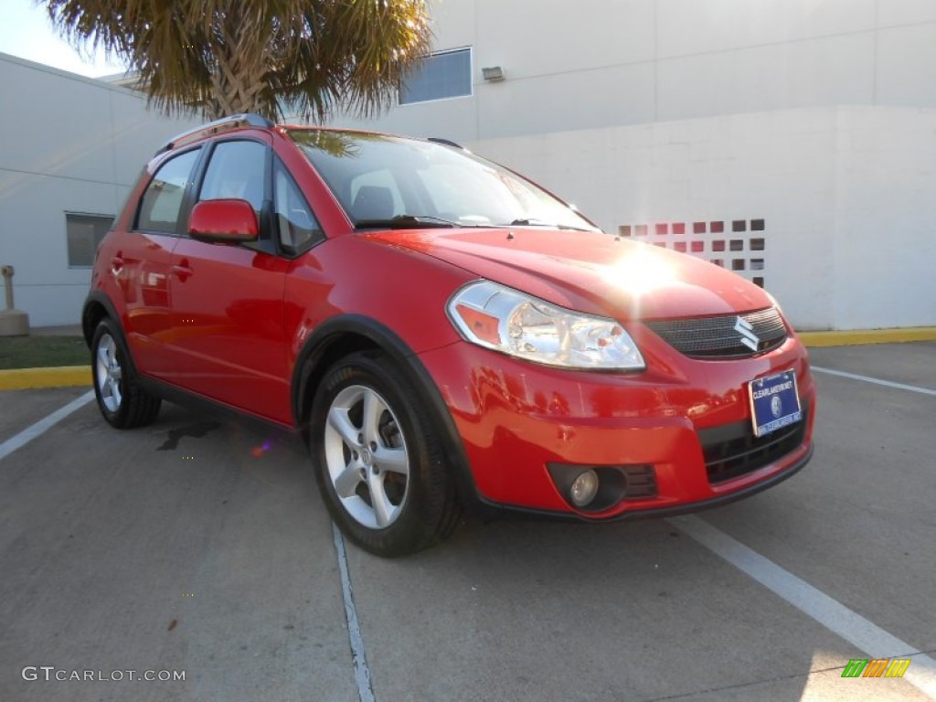 2009 SX4 Crossover Touring AWD - Vivid Red / Black photo #1