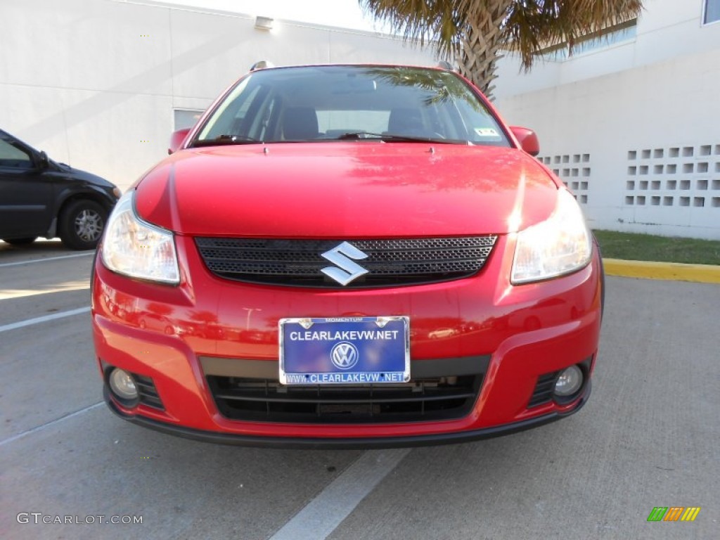 2009 SX4 Crossover Touring AWD - Vivid Red / Black photo #2
