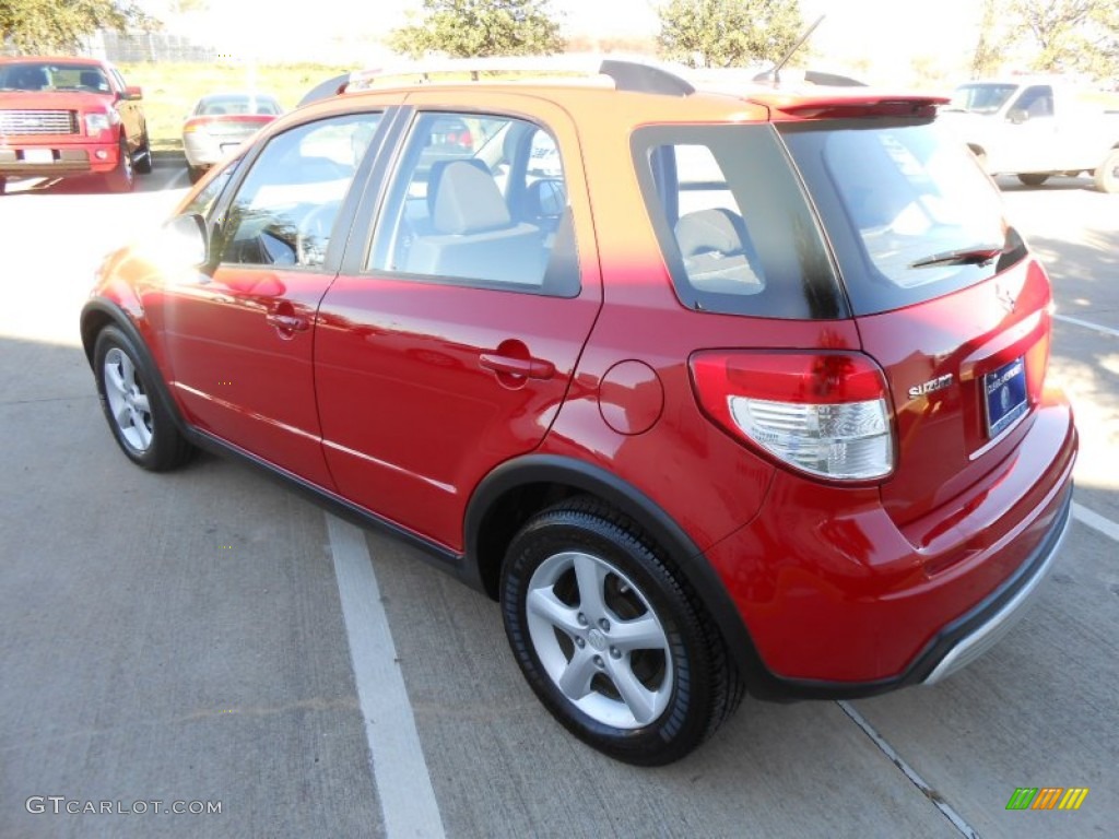 2009 SX4 Crossover Touring AWD - Vivid Red / Black photo #5