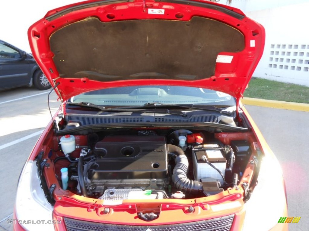 2009 SX4 Crossover Touring AWD - Vivid Red / Black photo #9