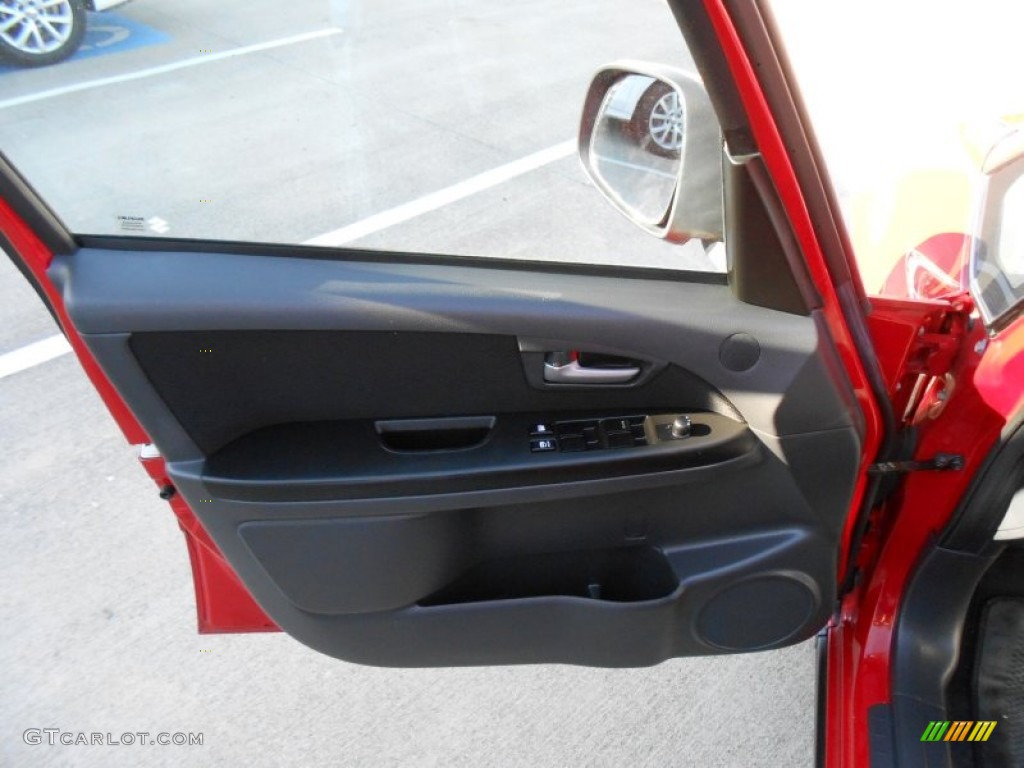 2009 SX4 Crossover Touring AWD - Vivid Red / Black photo #13
