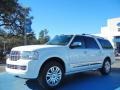 2013 White Platinum Metallic Tri-Coat Lincoln Navigator L 4x4  photo #1