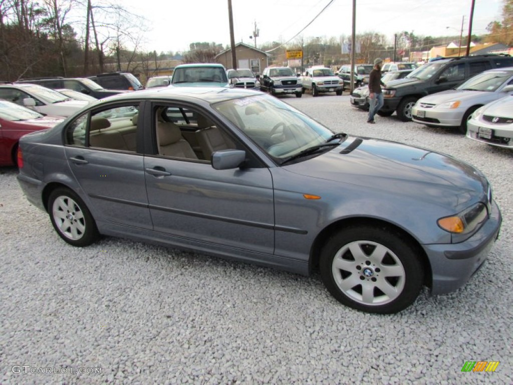 2002 3 Series 325xi Sedan - Steel Blue Metallic / Sand photo #2