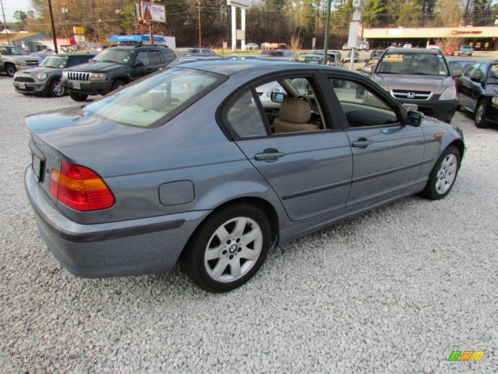 2002 3 Series 325xi Sedan - Steel Blue Metallic / Sand photo #4