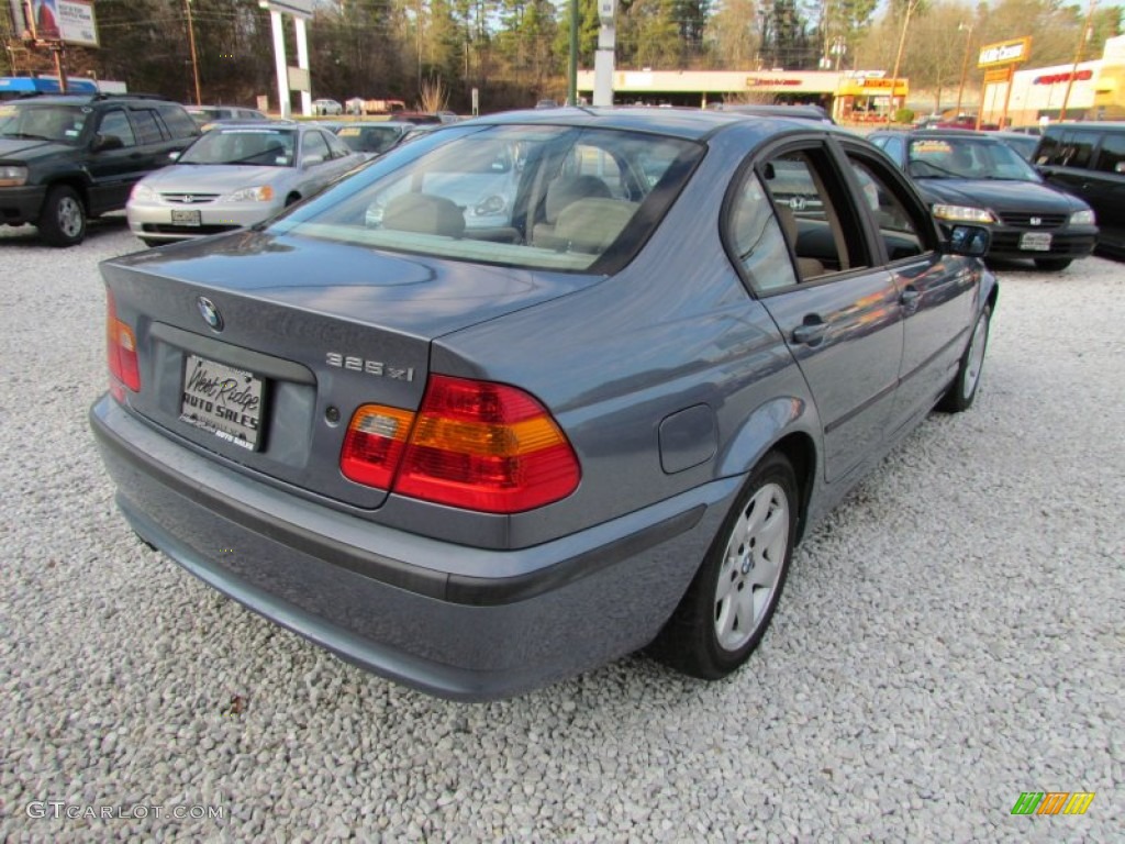2002 3 Series 325xi Sedan - Steel Blue Metallic / Sand photo #5