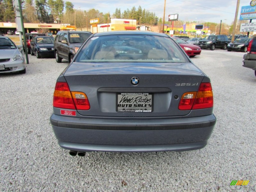 2002 3 Series 325xi Sedan - Steel Blue Metallic / Sand photo #6