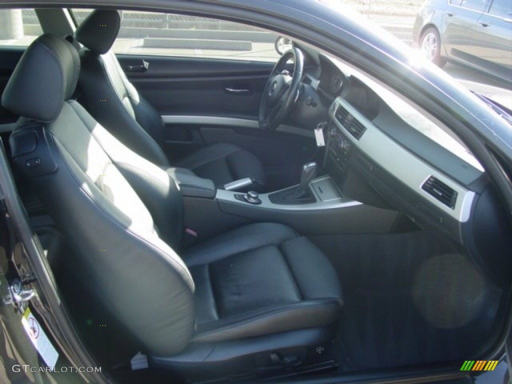 2007 3 Series 335i Coupe - Black Sapphire Metallic / Black photo #12