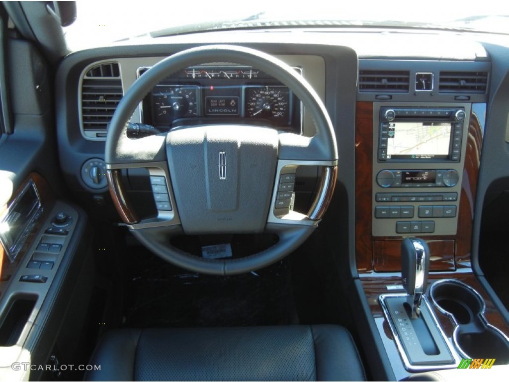 2013 Lincoln Navigator L 4x4 Charcoal Black Dashboard Photo #76662743