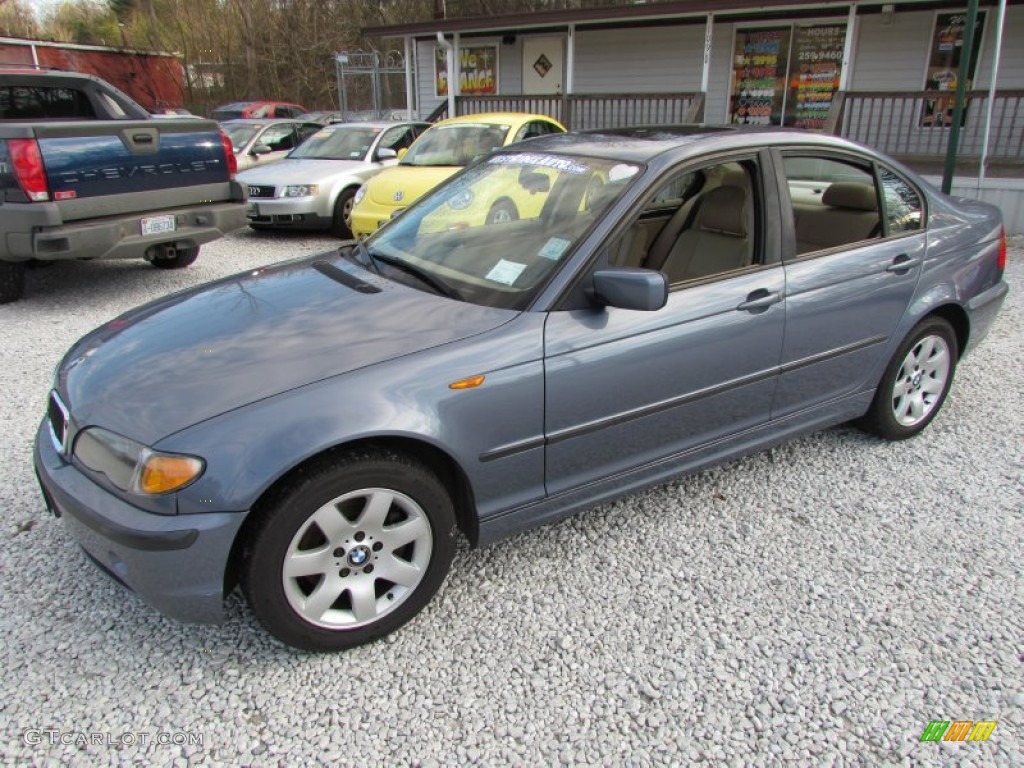 2002 3 Series 325xi Sedan - Steel Blue Metallic / Sand photo #10