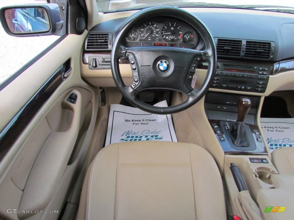 2002 3 Series 325xi Sedan - Steel Blue Metallic / Sand photo #18