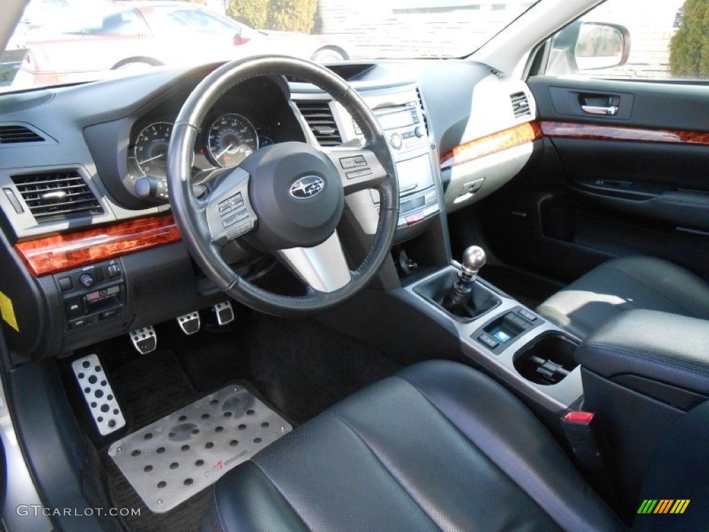 Off Black Interior 2010 Subaru Legacy 2.5 GT Limited Sedan Photo #76664010