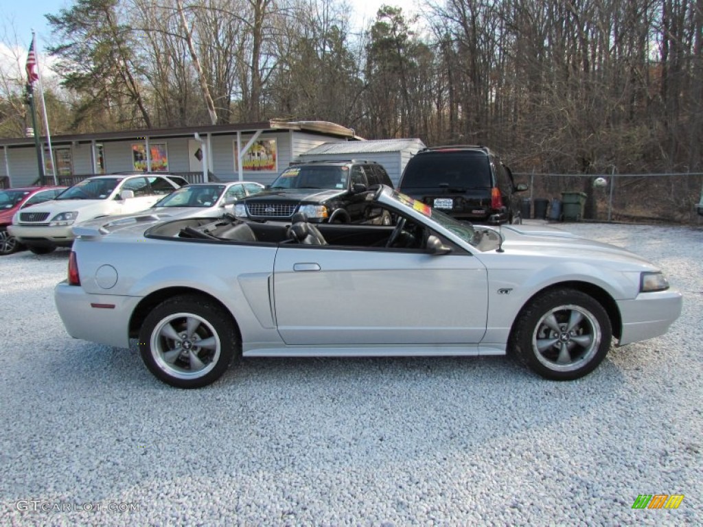 Satin Silver Metallic 2002 Ford Mustang GT Convertible Exterior Photo #76664052