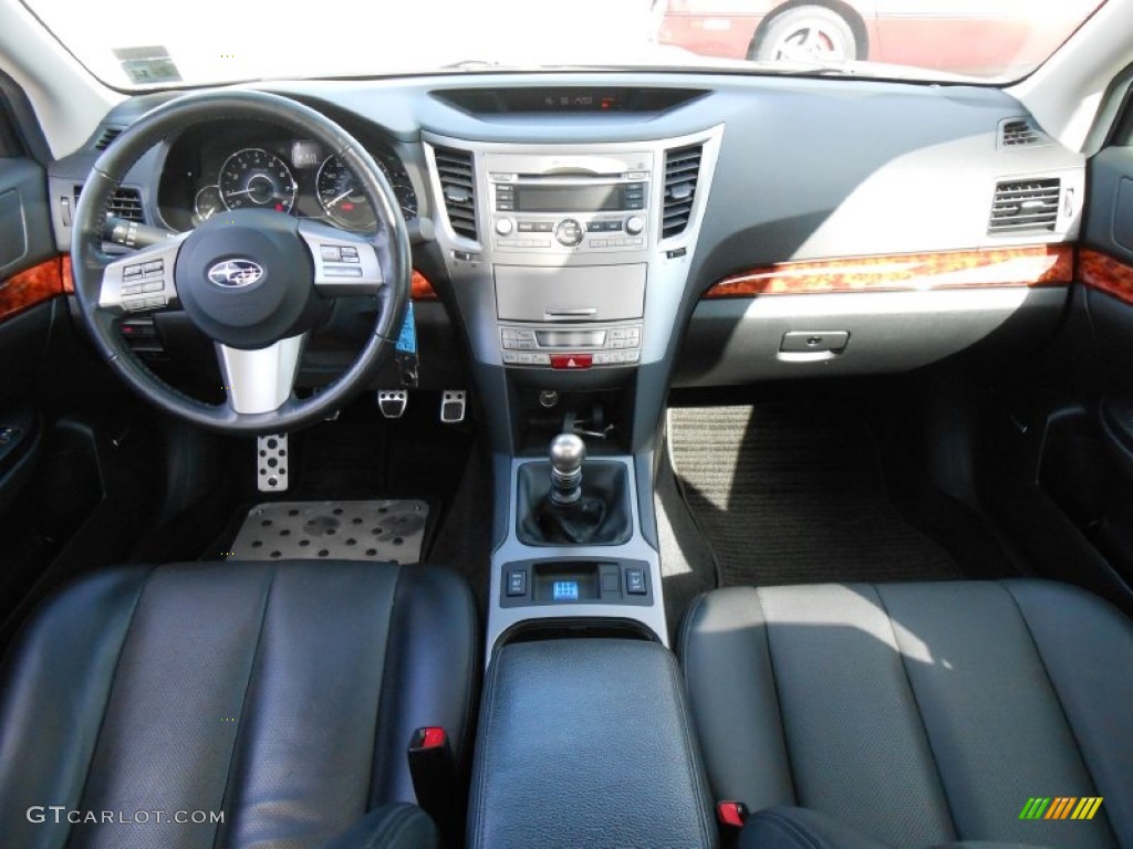 2010 Subaru Legacy 2.5 GT Limited Sedan Off Black Dashboard Photo #76664244
