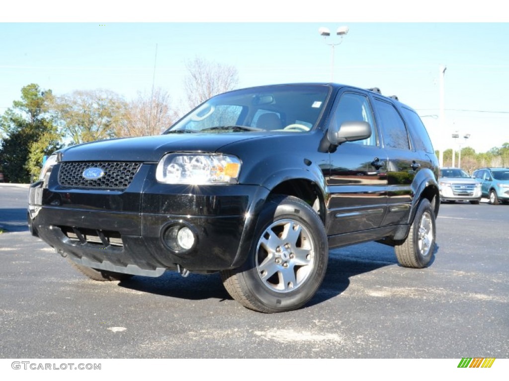 Black 2005 Ford Escape Limited Exterior Photo #76664346