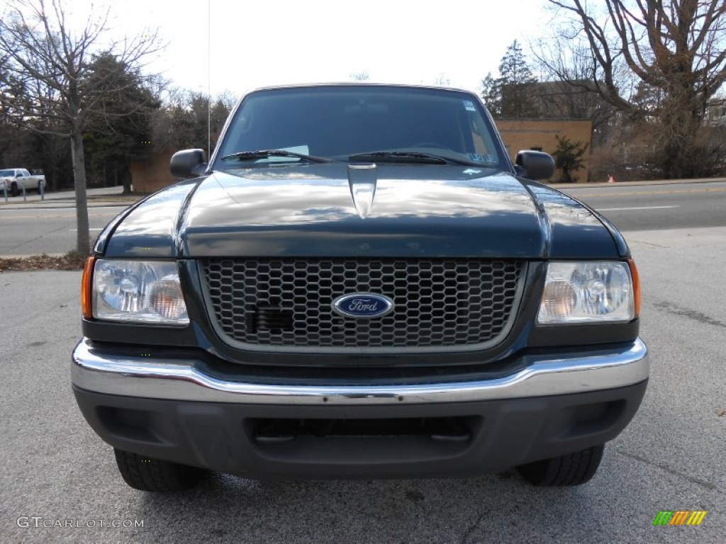 2003 Ranger XLT SuperCab 4x4 - Dark Highland Green Metallic / Medium Pebble photo #2